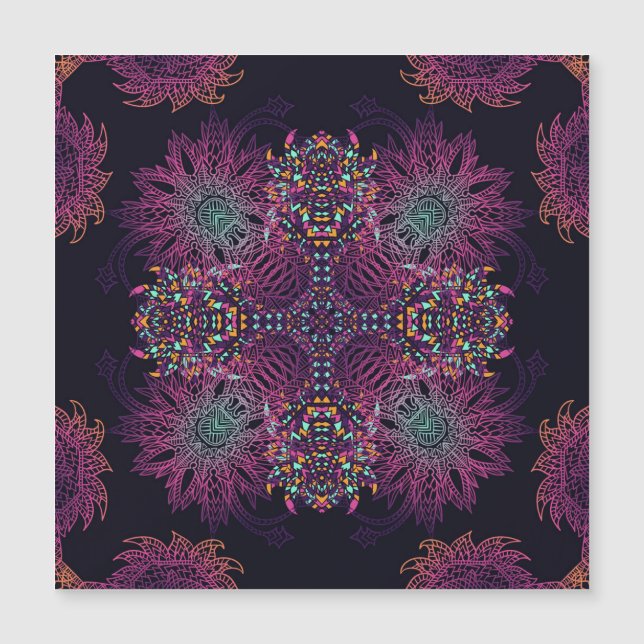 Aztec geometric, vintage seamless pattern. (Front)