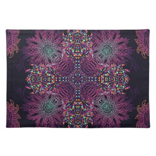 Aztec geometric vintage seamless pattern cloth placemat