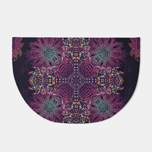 Aztec geometric vintage seamless pattern doormat