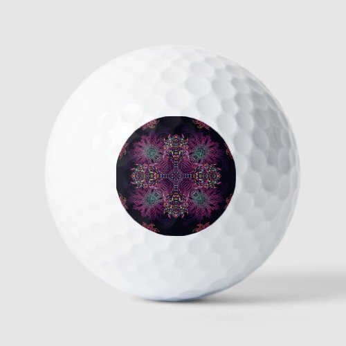 Aztec geometric vintage seamless pattern golf balls