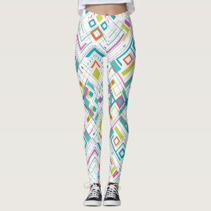 Aztec geometrical pattern leggings