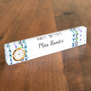 Aztec Girl Nameplate