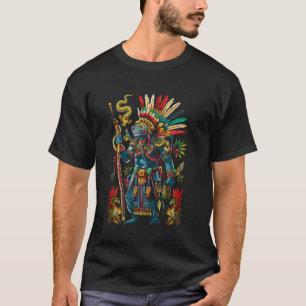 Aztec God Aztec Culture Mayan Indigenous Tlaloc St T-Shirt