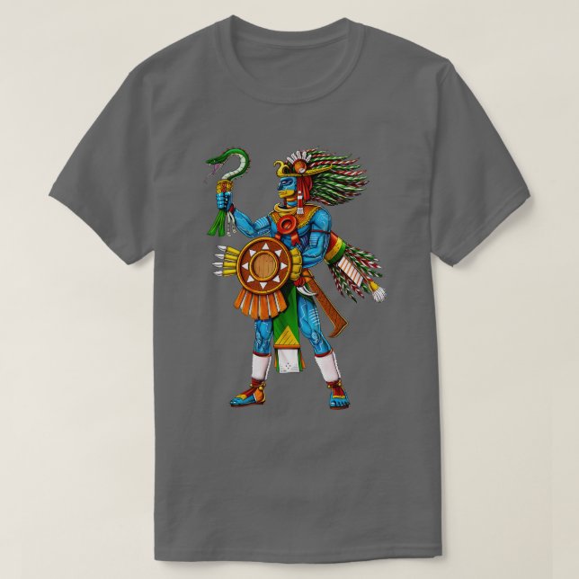 Aztec God Huitzilopochtli T-Shirt (Design Front)