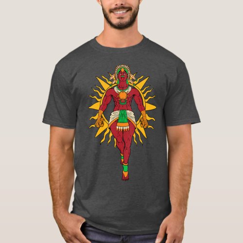 Aztec God of the Sun Tonatiuh 2 T_Shirt