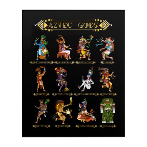 Aztec Gods Acrylic Print