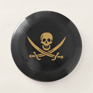 Aztec Gold Skull & Cutlass Pirate Calico Jack Wham-O Frisbee