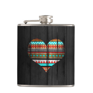 Aztec heart flask