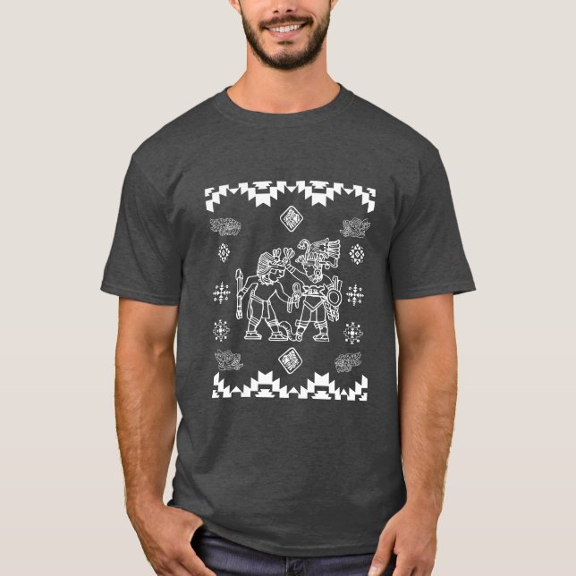 Aztec Holiday Anxiety (Ugly Sweater) T-Shirt (Front)