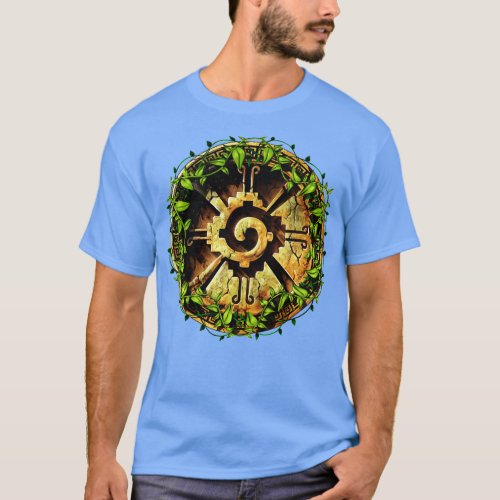 Aztec Hunab Ku Symbol T_Shirt