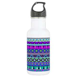 Aztec inspired pattern water bottle