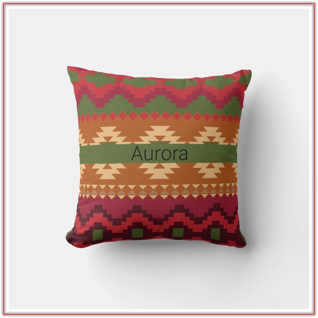 Aztec Inspired Southwestern  Throw Pillow (Creator Uploaded)