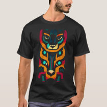 Aztec Jaguar Ancient Warrior Native Mexican Mythol T-Shirt