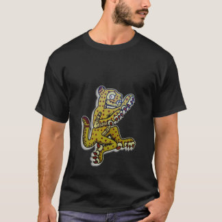 aztec jaguar black T-Shirt