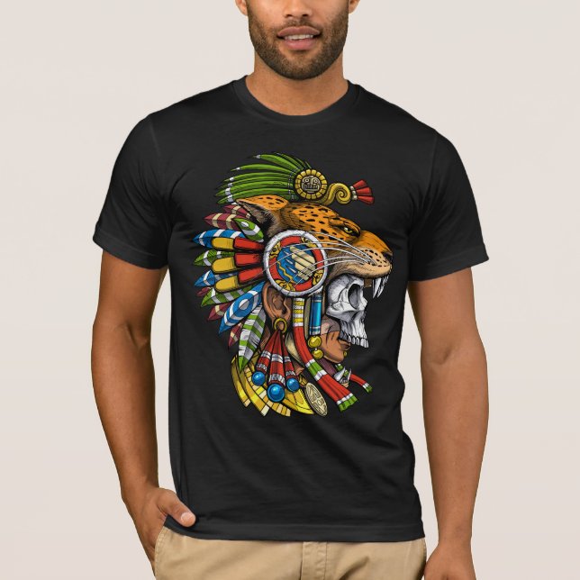 Aztec Jaguar Mask T-Shirt (Front)