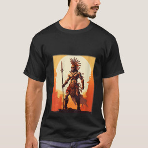 Aztec Jaguar Warrior Native Mexican Mythology Men  T-Shirt