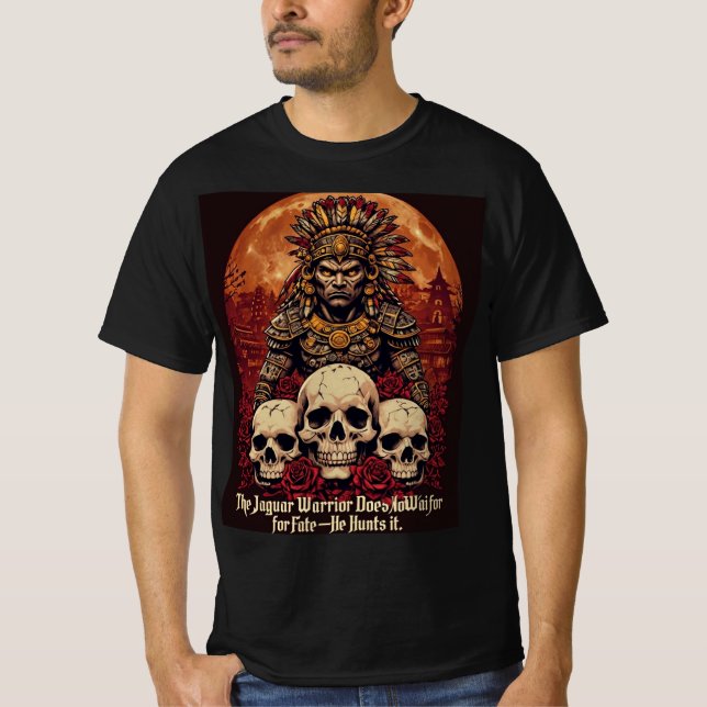Aztec Jaguar Warrior T-Shirt (Front)