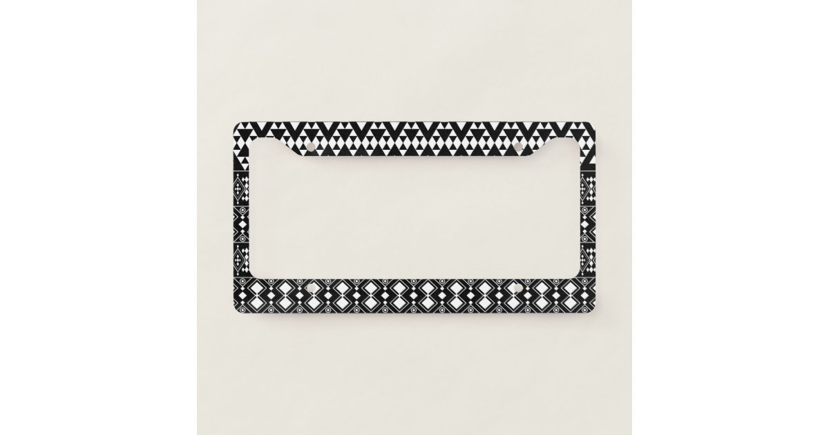 Aztec License Plate Frame Zazzle