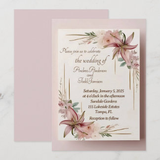 Aztec Lilly Invitation