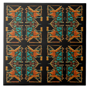 Aztec Mandala Ceramic Tile