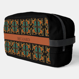 Aztec Mandala Personalized  Dopp Kit