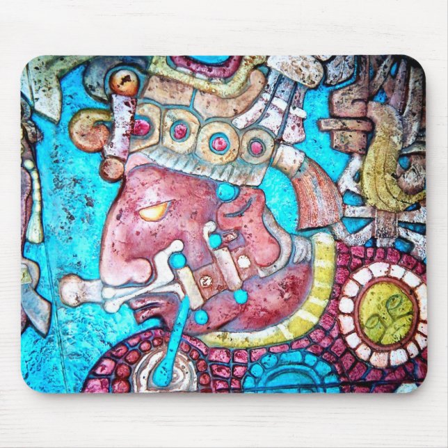 Aztec Maya Inca High Priest Indian Mousepad art (Front)