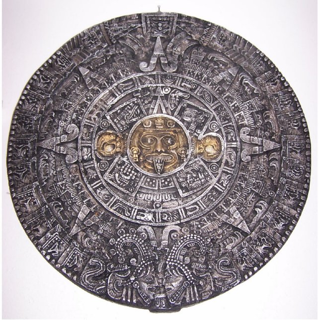 AZTEC / MAYAN CALENDAR STATUETTE (Front)