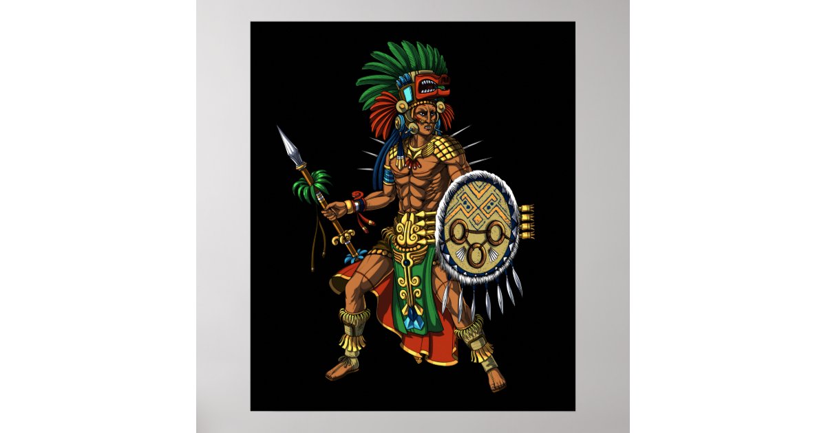 mayan warrior drawing