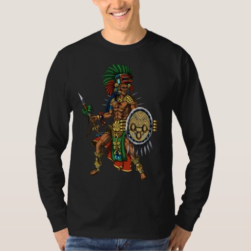 Aztec Mayan Warrior T_Shirt