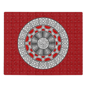 Aztec Meets Alien Acrylic Puzzle