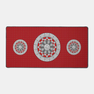 Aztec Meets Alien Desk Mat