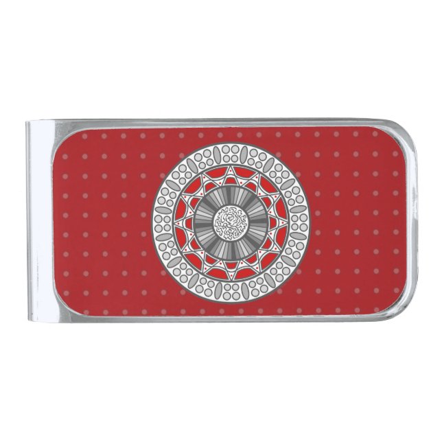 Aztec Meets Alien Money Clip (Front)