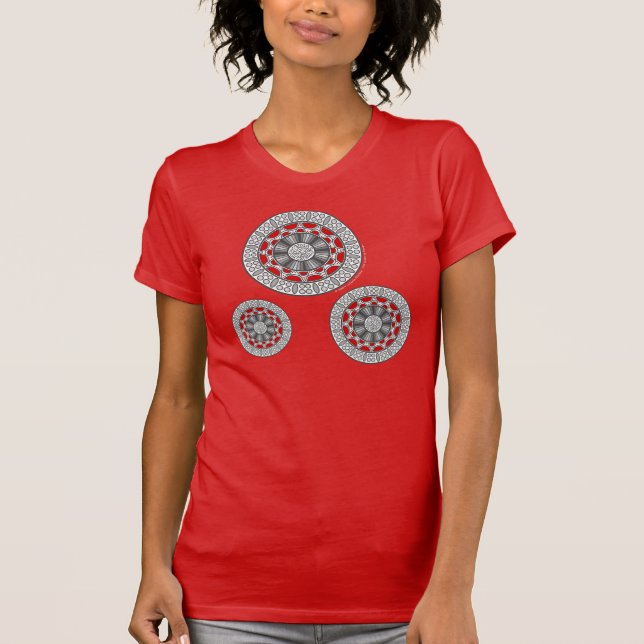 Aztec Meets Alien Women's Dark Shirt (Front)