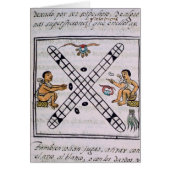 Aztec men gambling Patoli (Front)