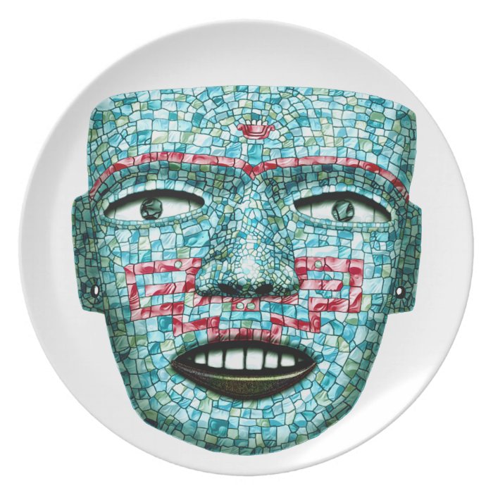 Aztec Mosaic Mask Plate