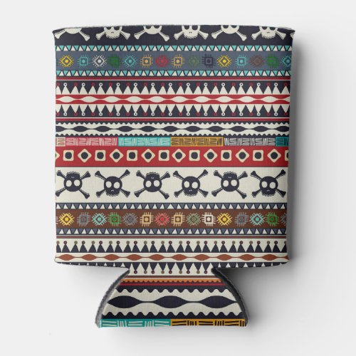 Aztec motif seamless pattern design can cooler