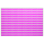 Aztec Mountains - Magenta on White Fabric