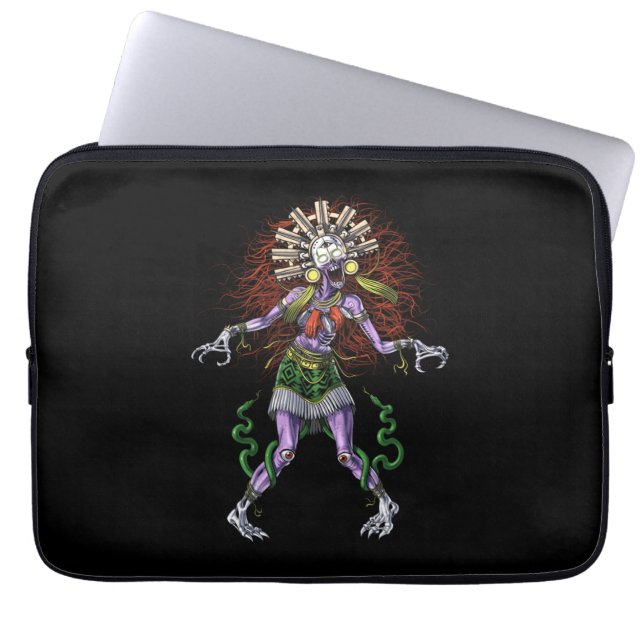 Aztec Mythology Deity Tzitzimitl Laptop Sleeve (Front)