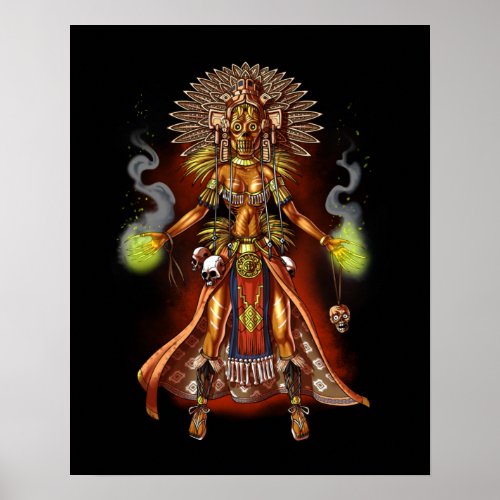 Aztec Mythology God Managua Poster