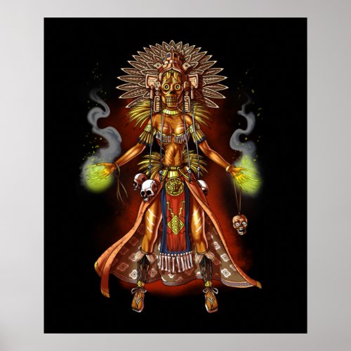 Aztec Mythology God Managua Poster