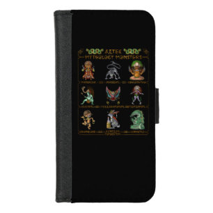Aztec Mythology Monsters iPhone 8/7 Wallet Case