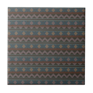 Aztec Native American Geometric Design Tiles