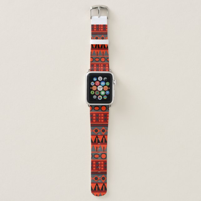 Aztec native pattern apple watch band (Front)