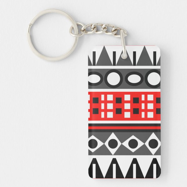 Aztec native pattern keychain (Front)