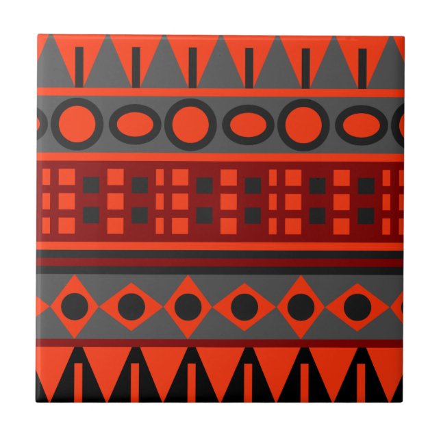 Aztec native pattern tile (Front)