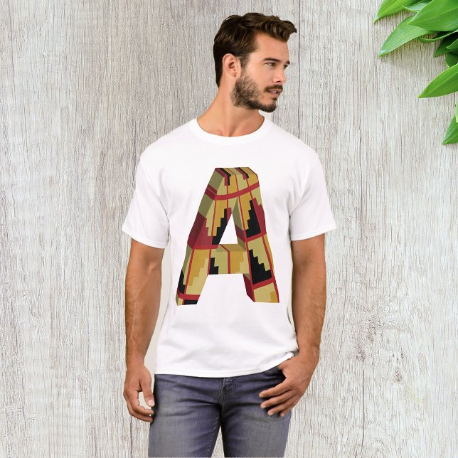 Aztec Navajo Pattern Letter A T-Shirt (Creator Uploaded)