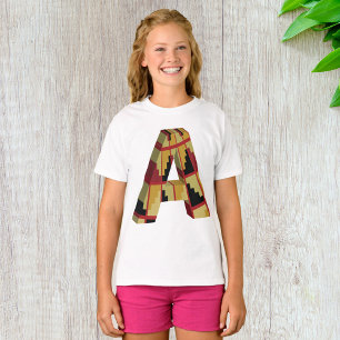 Aztec Navajo Pattern Letter A T-Shirt