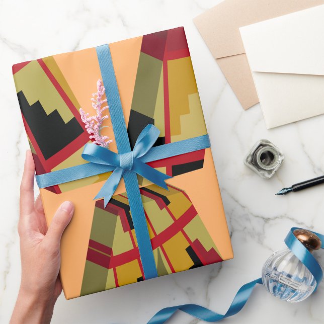 Aztec Navajo Pattern Letter A Wrapping Paper (Creator Uploaded)