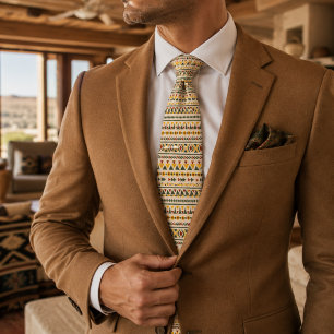 Aztec Navajo Pattern Neck Tie