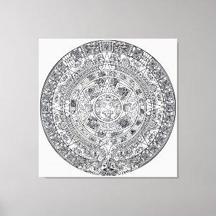 AZTEC OR MEXICA mexican Canvas Print